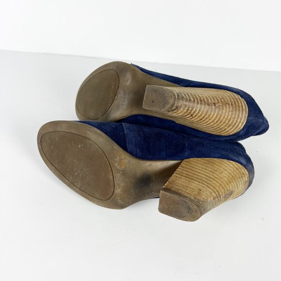 Sole Society blue suede lace up bootie Size 9 - Picture 7 of 10